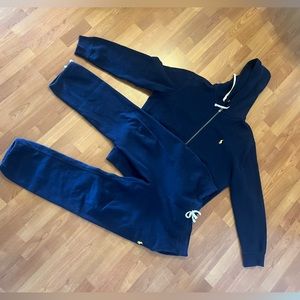 Men’s polo Ralph Lauren navy blue hoody (XL) sweatpants (L) set. Sweatsuit